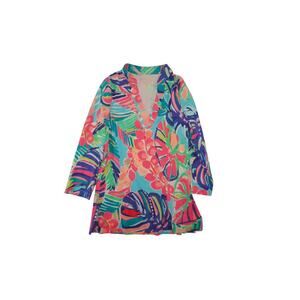 Lilly Pulitzer Tropical Floral Print Tunic Dress Multicolor Size S